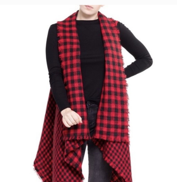 Reversable Buffalo Plaid Vest size l - Picture 4 of 7